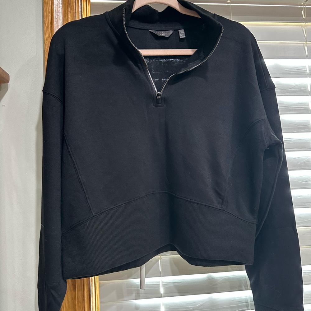 Danskin Black Quarter-Zip Sweatshirt